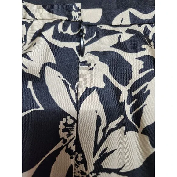 Ann Taylor Womens Vintage Tropical 100% Silk Floral Knee Length Skirt Size 6P - Picture 6 of 7